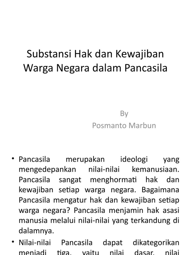 Contoh Soal Substansi Hak Dan Kewajiban Asasi Manusia Dalam Pancasila