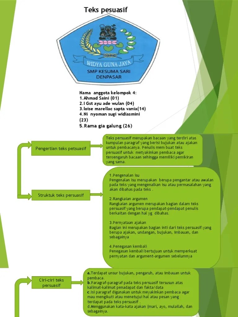 Teks Persuasif Kelas 8 | PDF