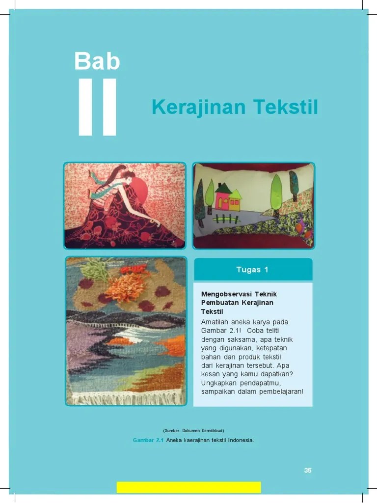 Bab 2 Kerajinan Tekstil | PDF
