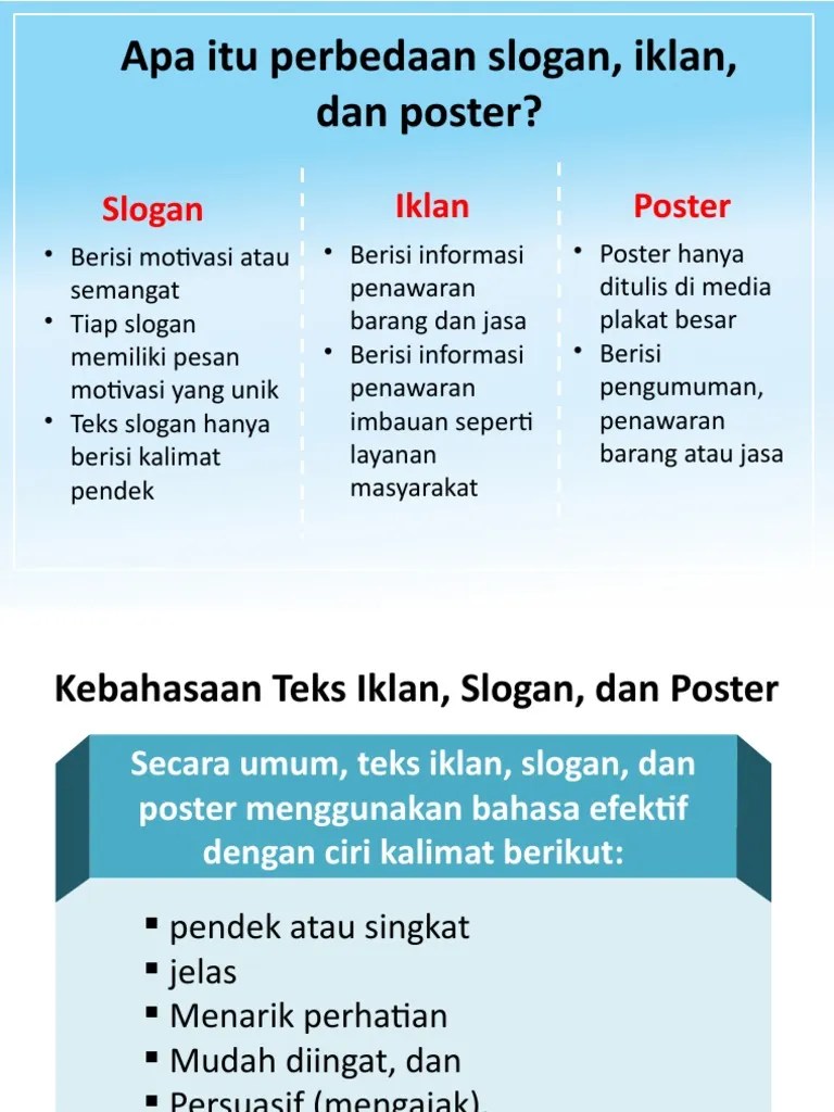 Iklan, Slogan, Dan Poster | PDF
