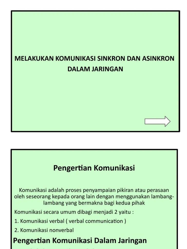 Materi Sinkron Dan Asinkron | PDF