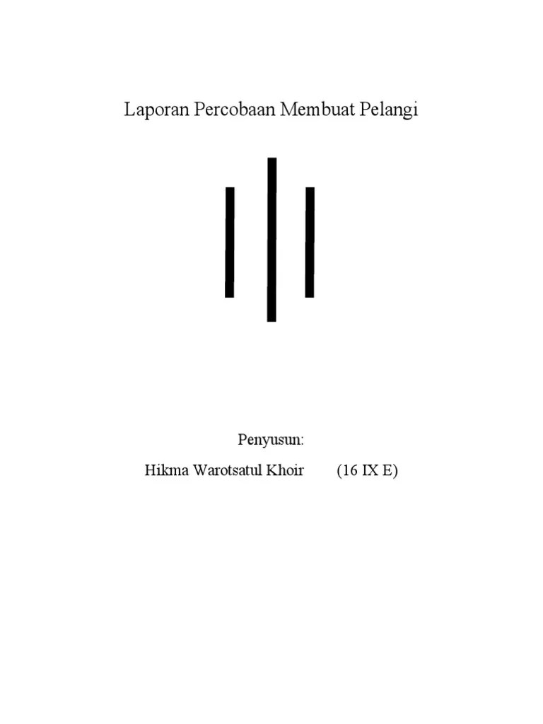 Laporan Percobaan Membuat Pelangi | PDF