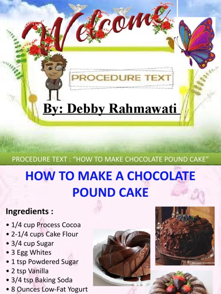 How To Make Cake Procedure Text – Python