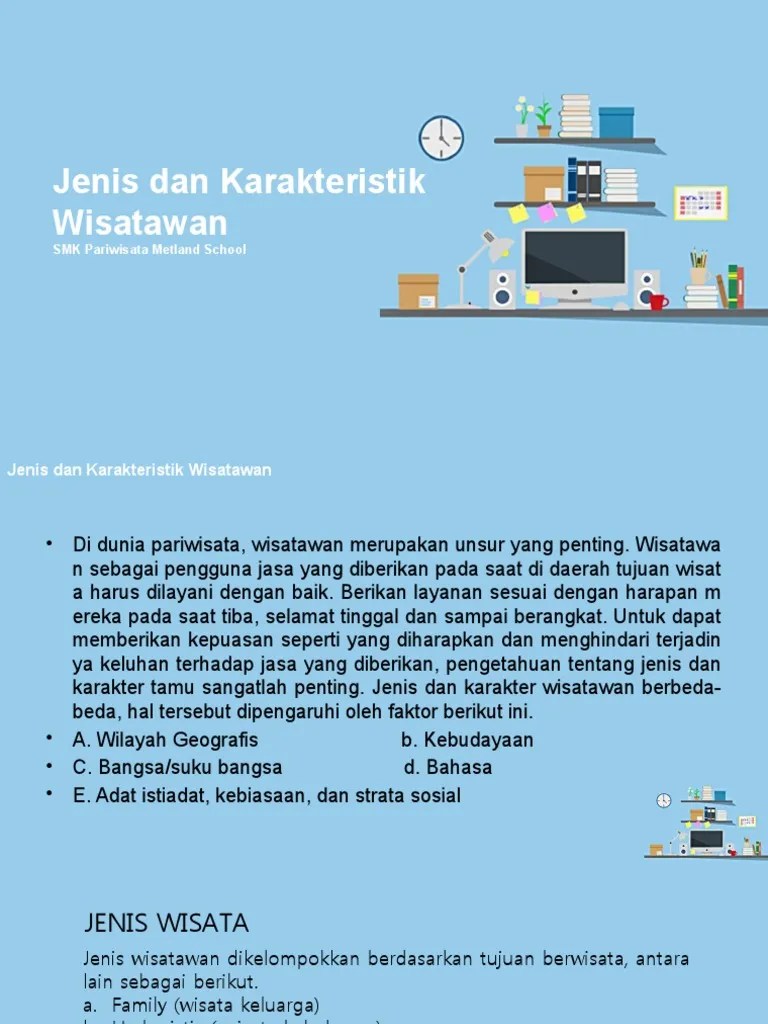 Karakteristik Wisatawan | PDF