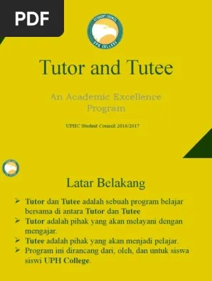 Tutor Tutee | PDF