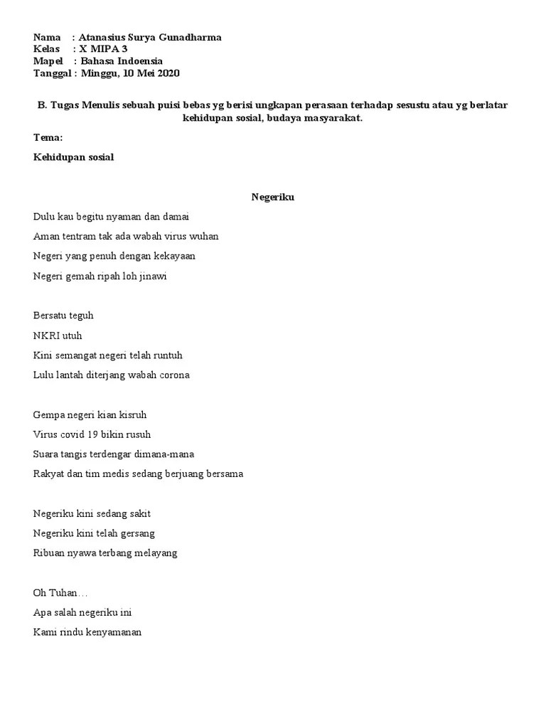 Puisi Bertema Kehidupan Sosial