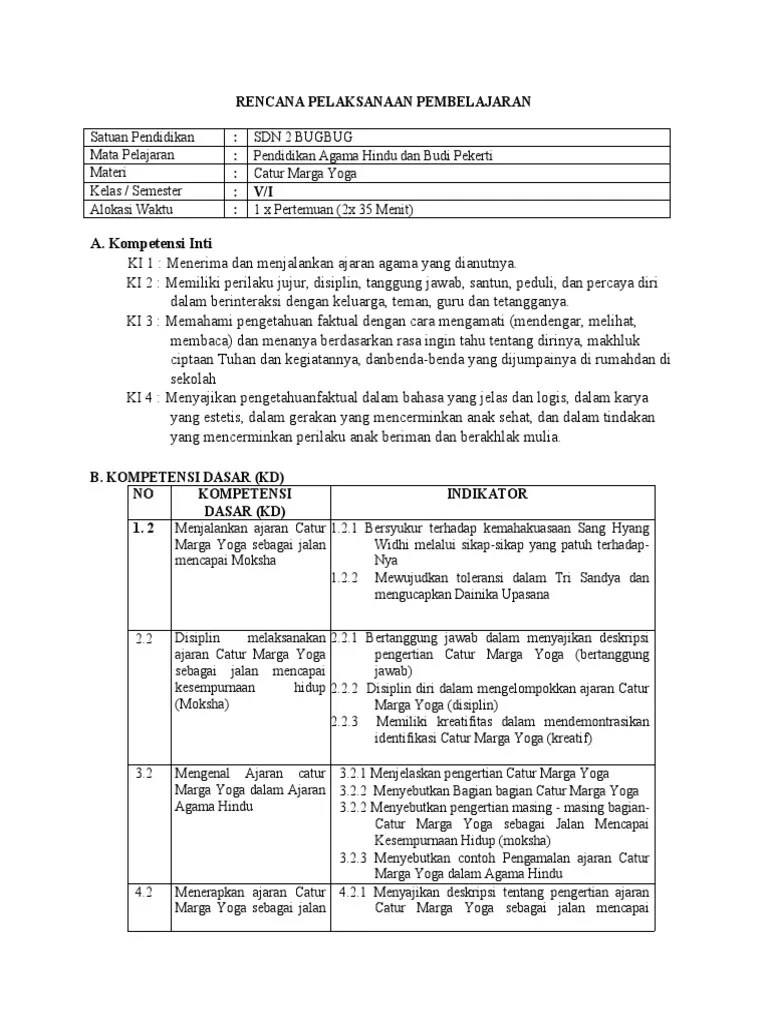 RPP PPL 2 Catur Marga Yoga | PDF