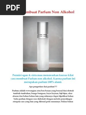 Cara Membuat Parfum Non Alkohol PDF | PDF