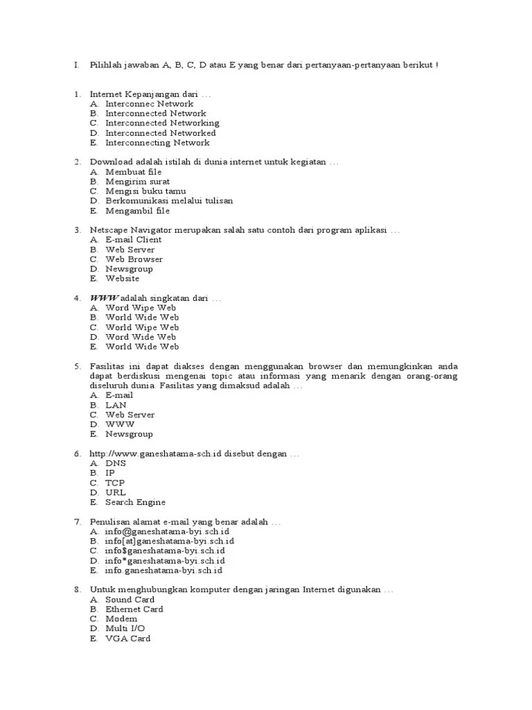 Soal Uas | PDF