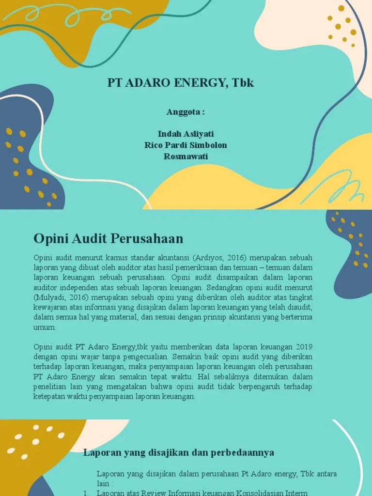 Presentasi AKP PT Adaro Energy | PDF