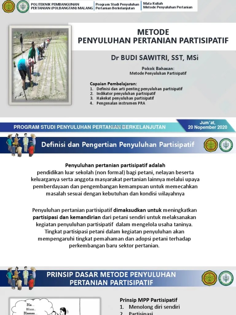 06 Penyuluhan Partisipatif | PDF