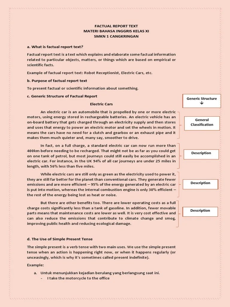 Factual Report Text KD 3.21 &amp; 4.21 | PDF | Electric Vehicle | Engines