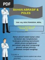 KP Blok 6 Bahan Abrasif Dan Poles Drg. Aria Fransiska MDSC | PDF