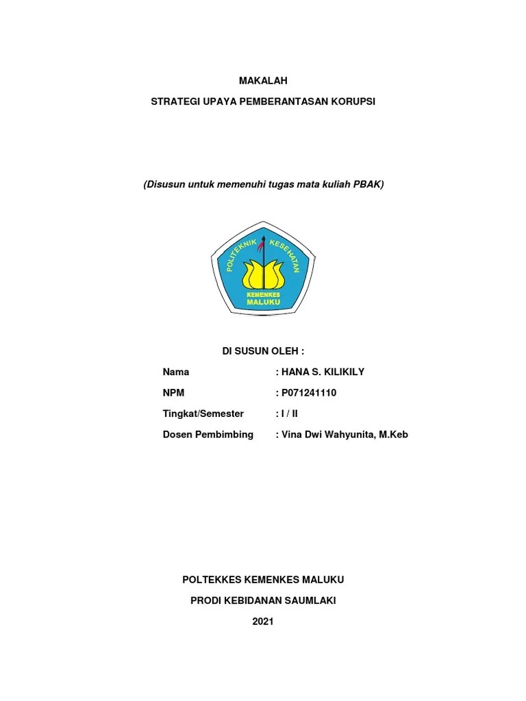 Hana Makalah Korupsi | PDF