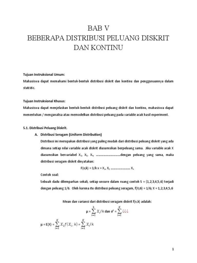 Bab V - Statistik | PDF