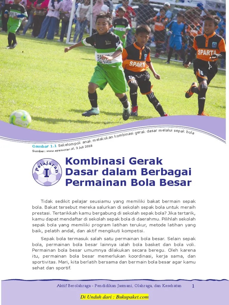 Apa Saja Gerakan Dasar Dalam Permainan Bola Besar Dan Bola Kecil