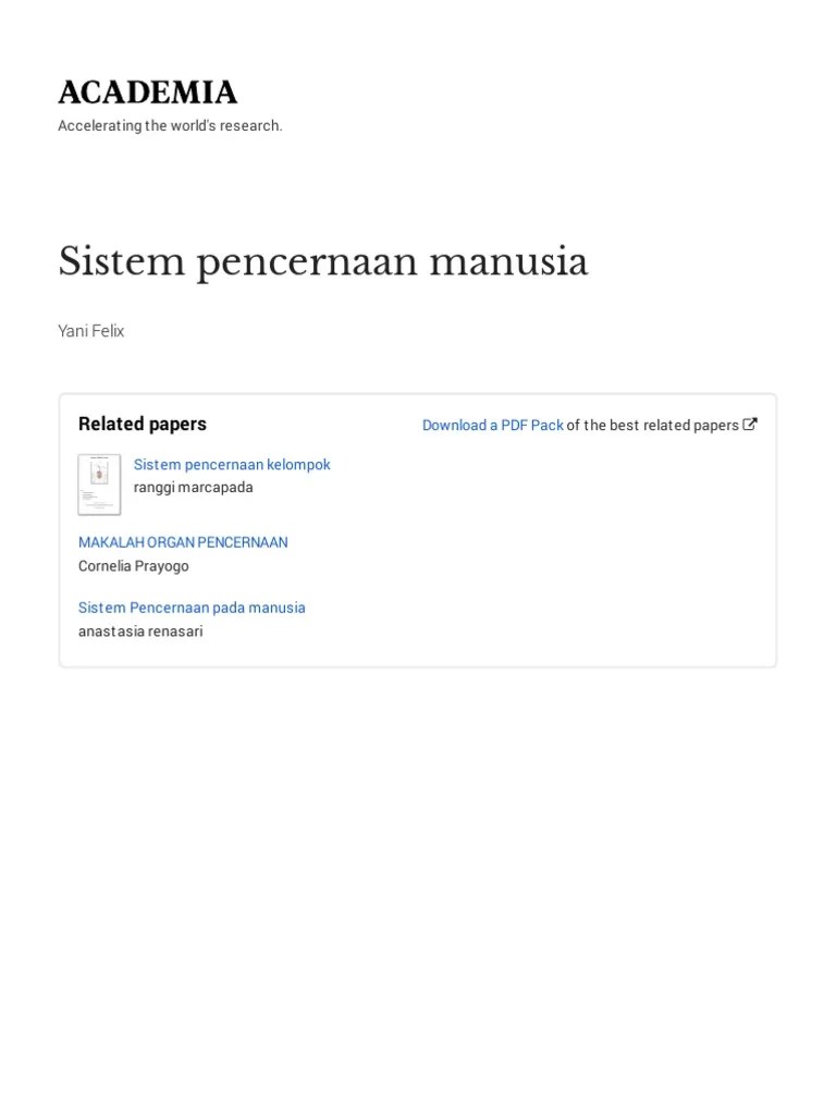 6 Sistem Pencernaan Manusia With Cover Page v2 | PDF