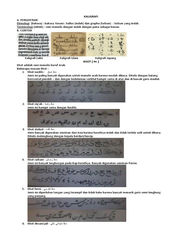 KALIGRAFI | PDF