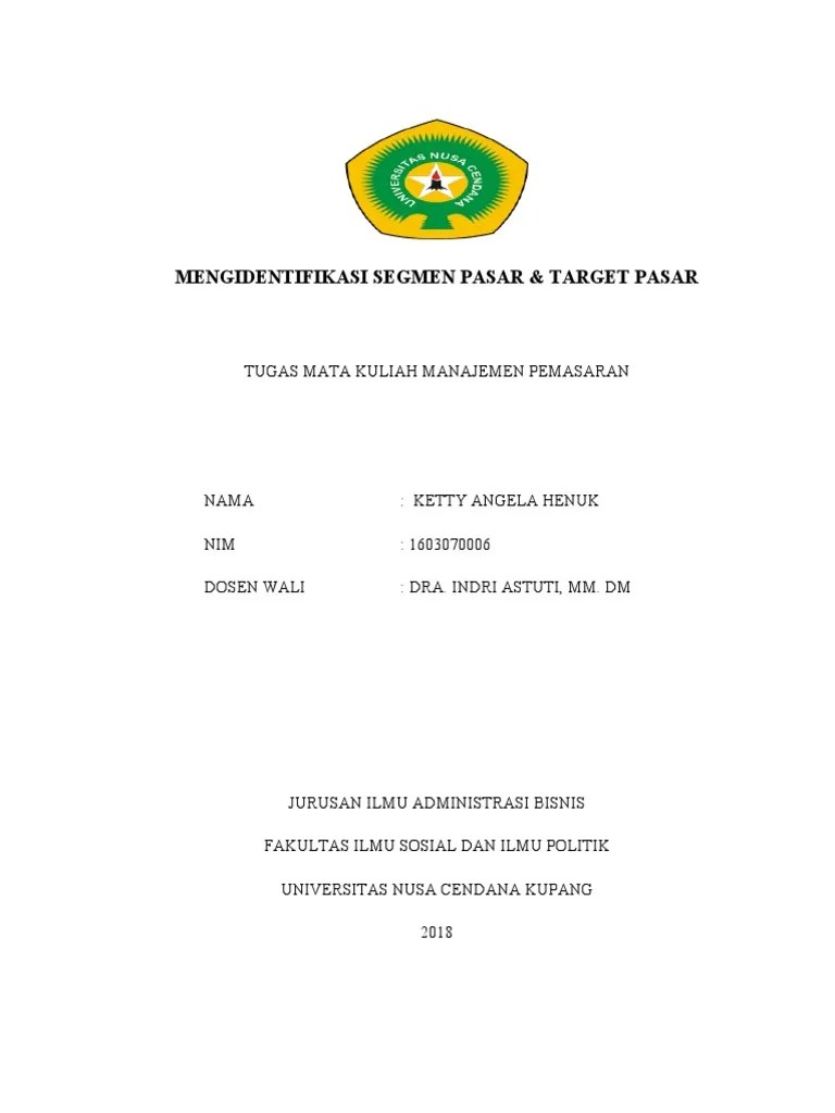 Mengidentifikasi Segmen Pasar &amp; Target Pasar