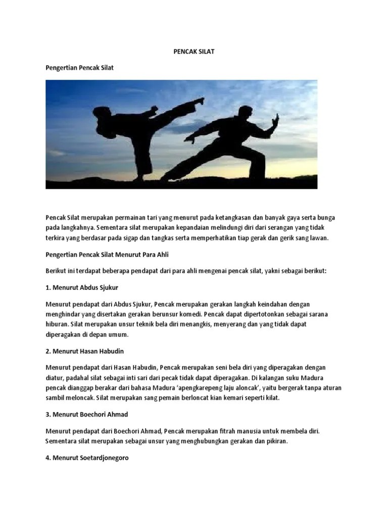 PENCAK SILAT | PDF