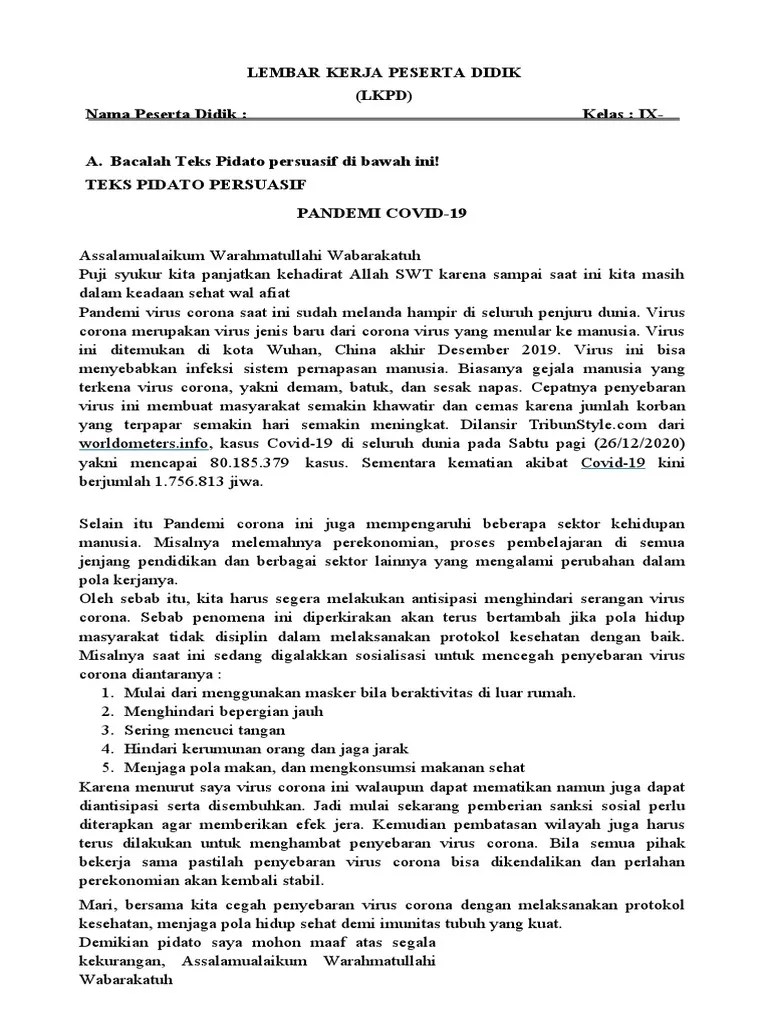 Teks Pidato Persuasif-3 | PDF