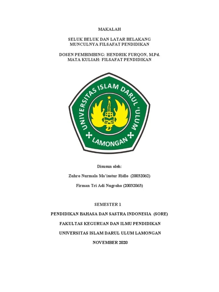 Filsafat Pendidikan | PDF