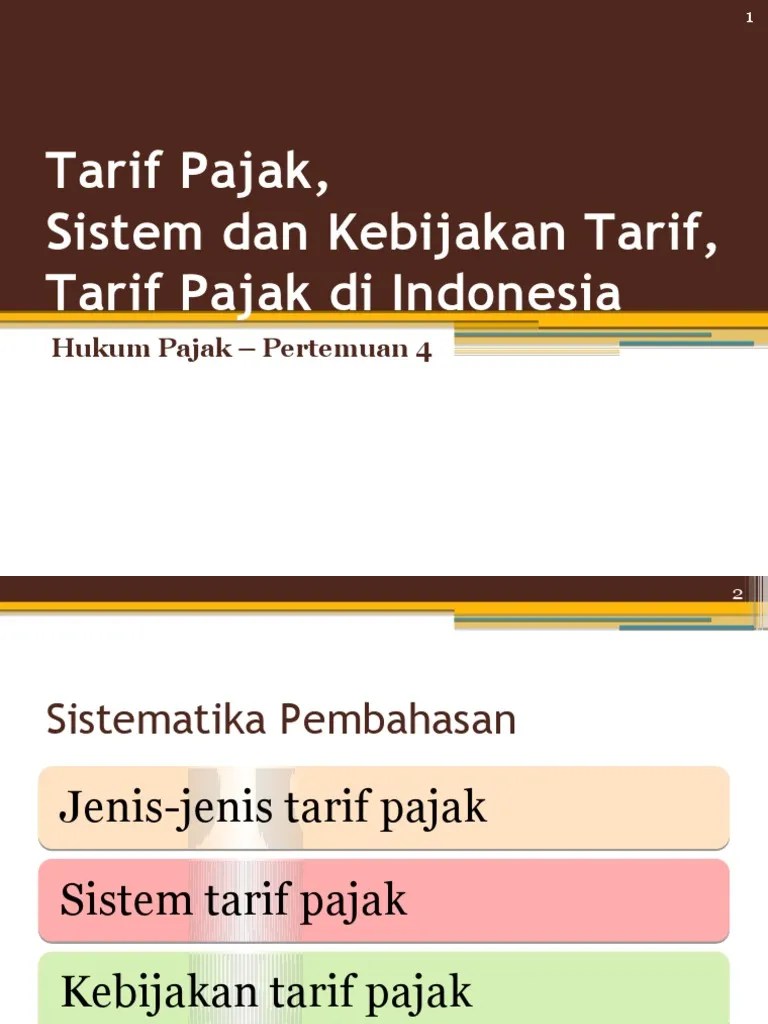 Slide Tarif PPH dan PPN | PDF