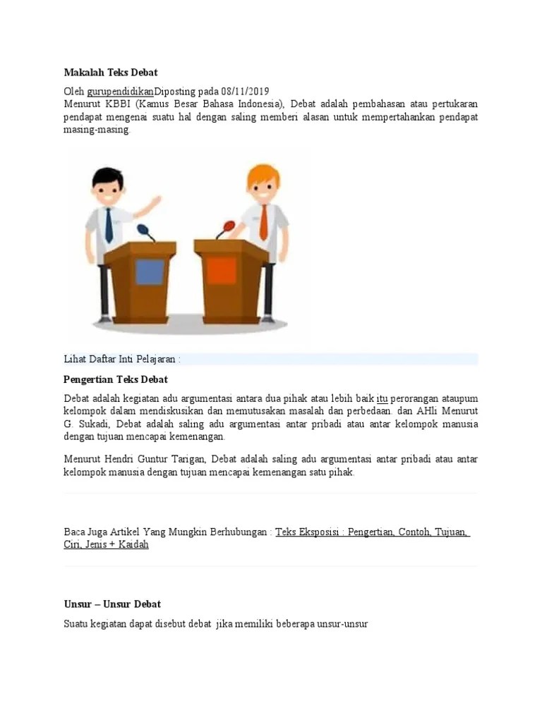 Materi Teks Debat | PDF