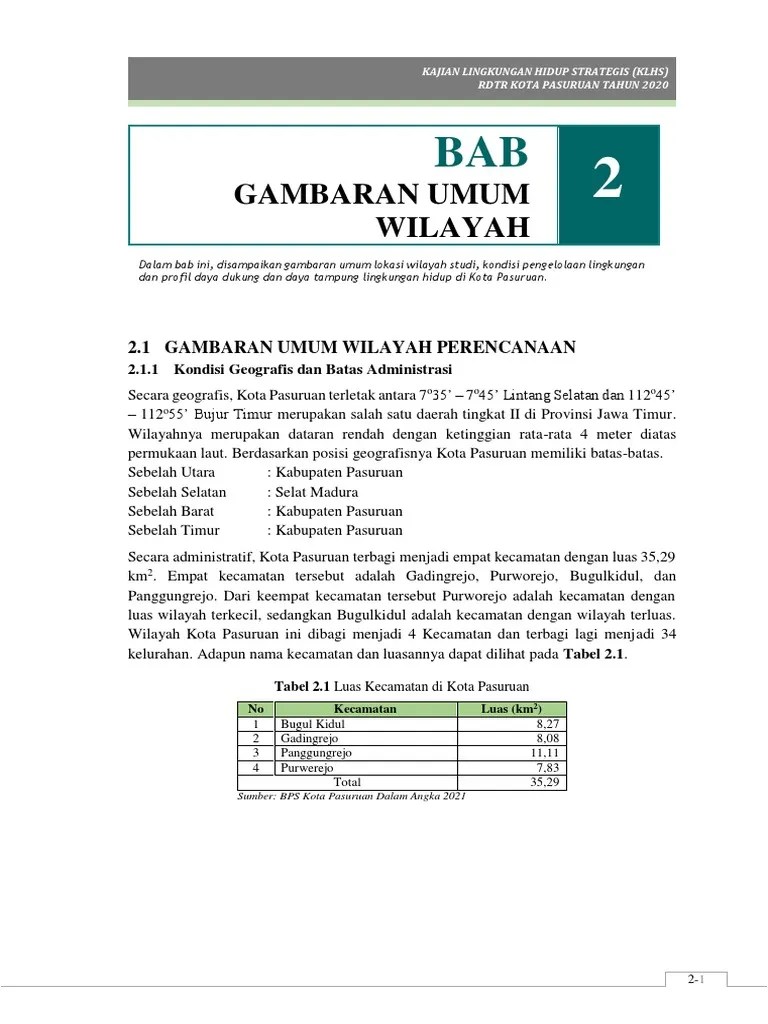 02 - Bab-2-Gambaraan Umum Lokasi | PDF