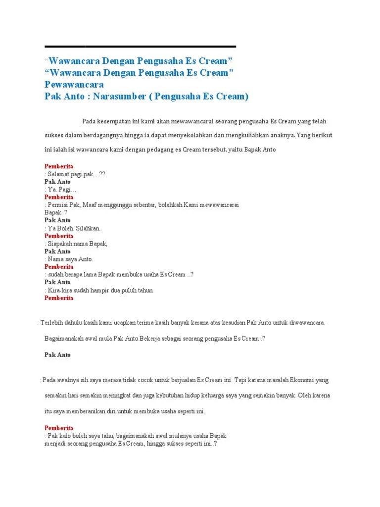 Contoh Pertanyaan Wawancara Dengan Pedagang Warung – Mudah