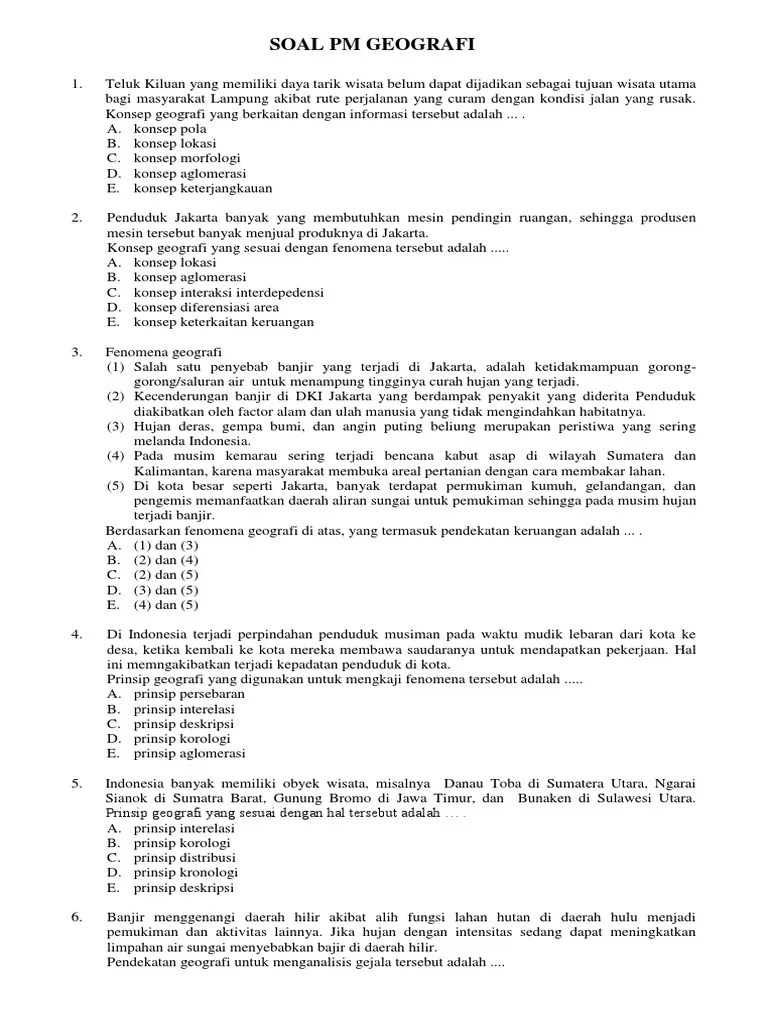 Pendalaman Materi Geografi | PDF