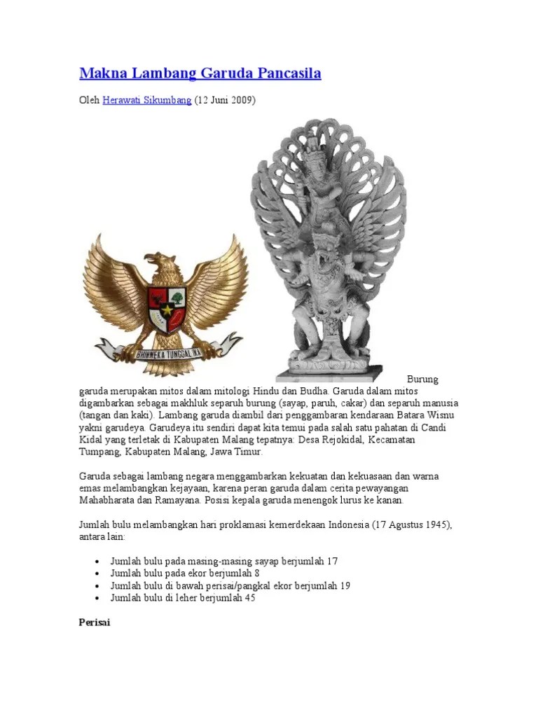 Burung Garuda Pancasila Asli