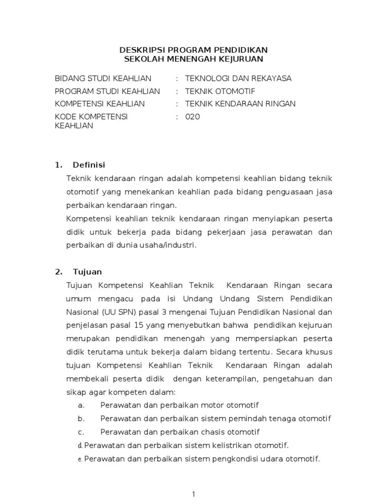 Teknik Kendaraan Ringan - 28072009 | PDF
