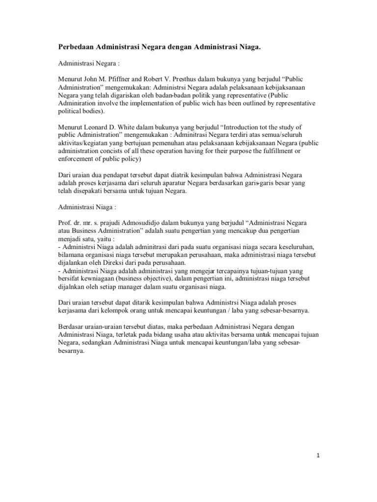 Perbedaan Administrasi Fiskal Dan Niaga 2022