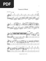 Canon in D Rock - Piano | PDF