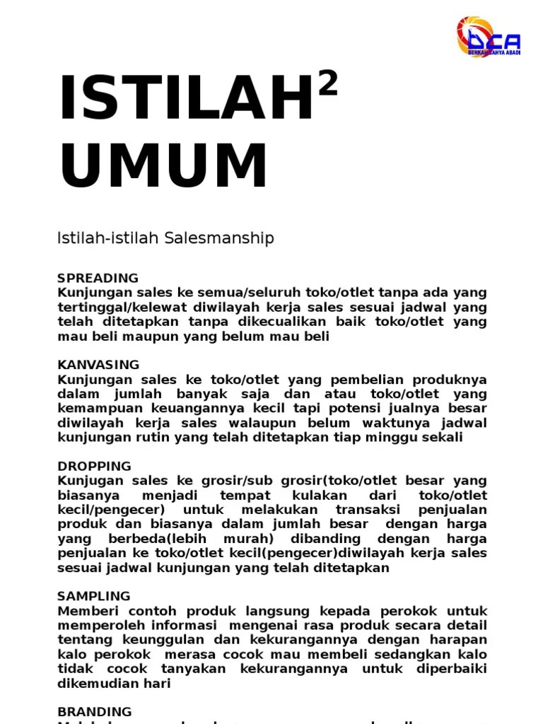 Panduan Salesmanship | PDF