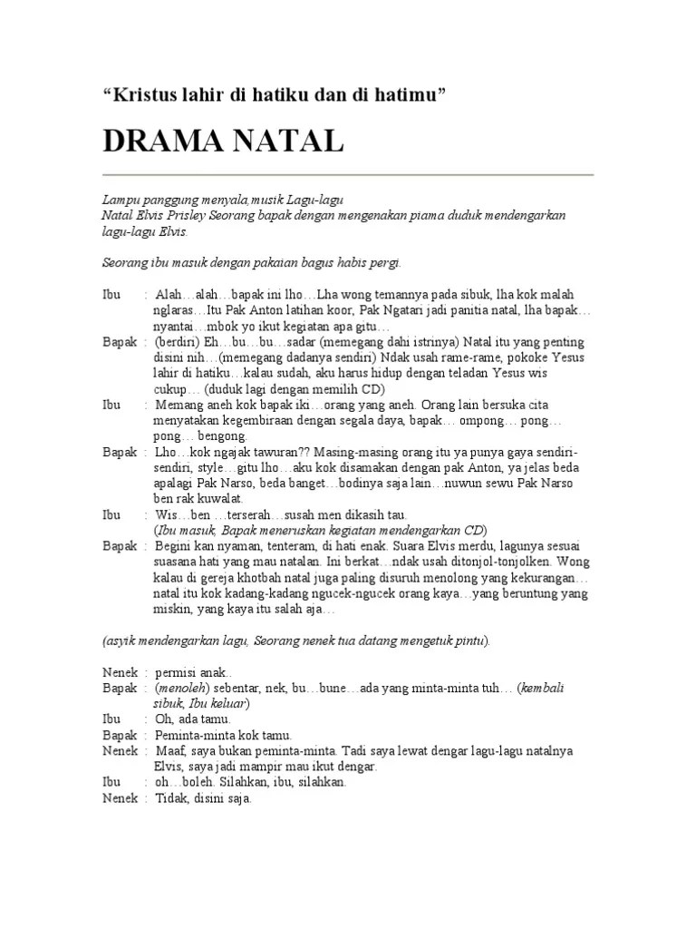 Fragmen (Drama) Kristus Lahir Di Hatiku Dan Di Hatimu | PDF