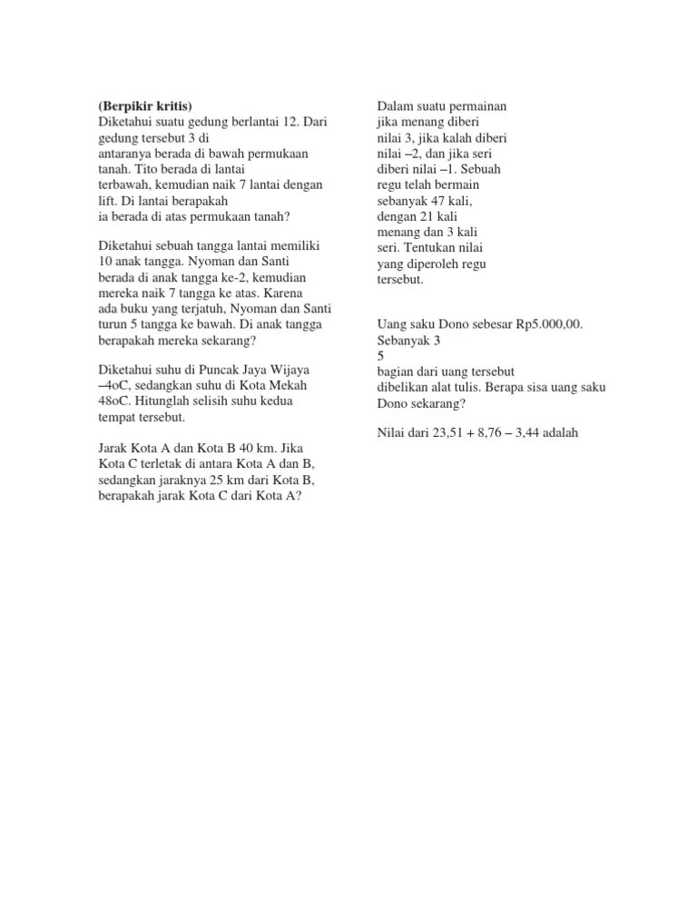 Berpikir Kritis | PDF