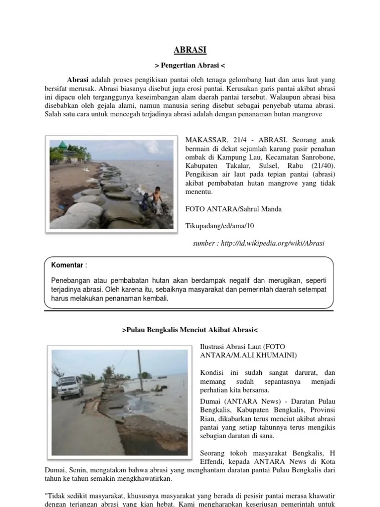 Makalah ABRASI | PDF