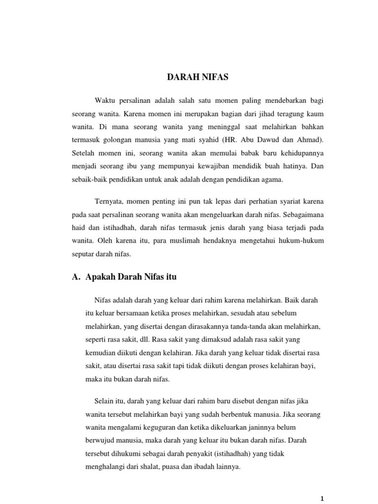 Darah Nifas | PDF