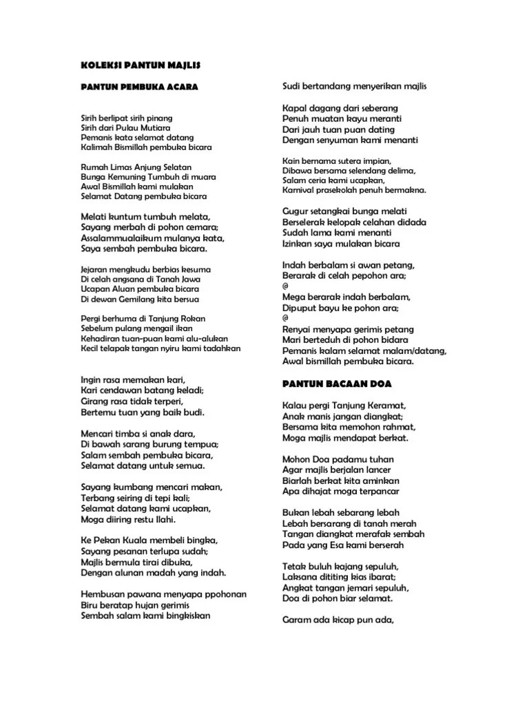 Pantun Pembukaan Acara 1 Muharram - Gong Syimi