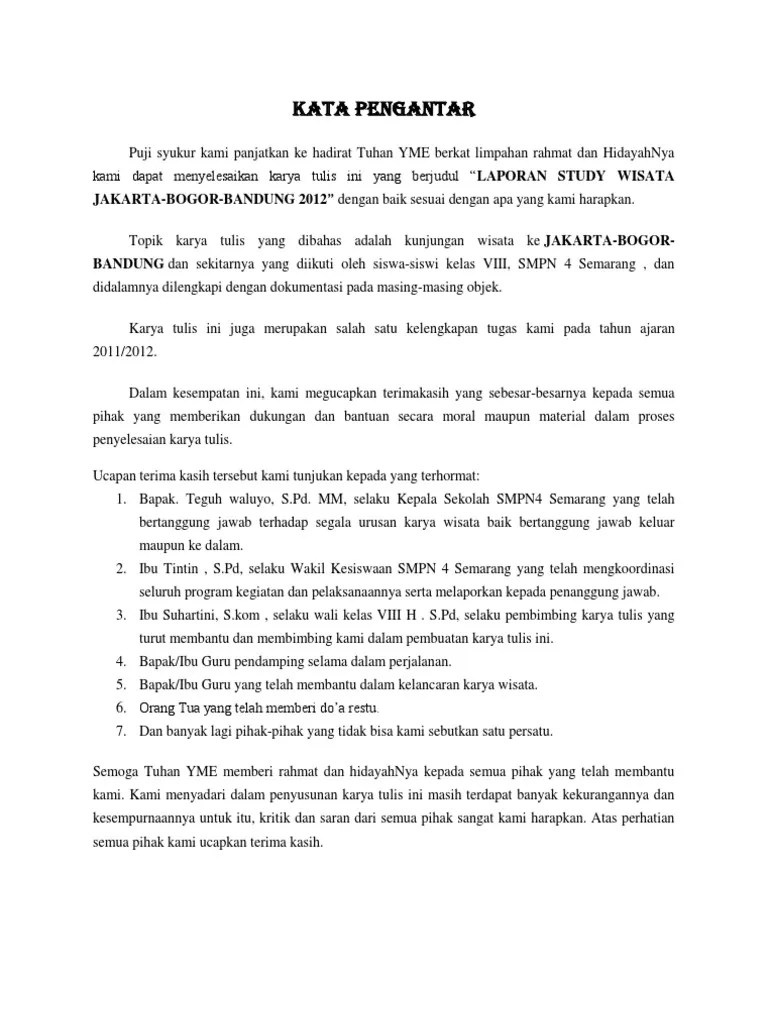 Laporan Study Tour | PDF