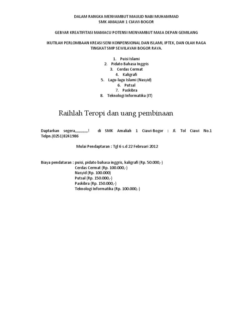 Pamflet Maulid Nabi | PDF