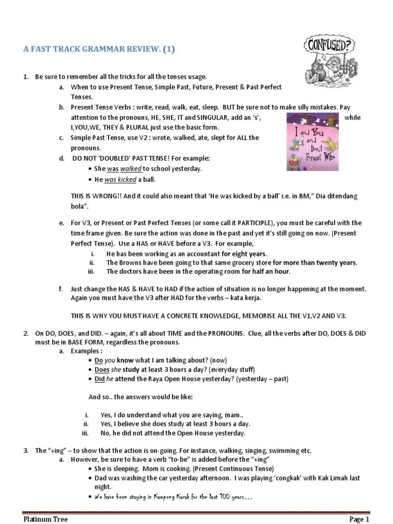 Terkini Kata Kerja Bahasa Inggris V1 V2 V3 Pdf