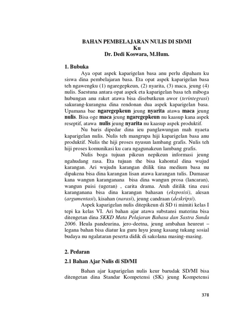 Pedaran Bahasa Sunda - Perangkat Sekolah