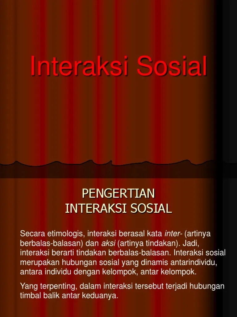 Bab I Interaksi Sosial (Ips Kelas X) | PDF