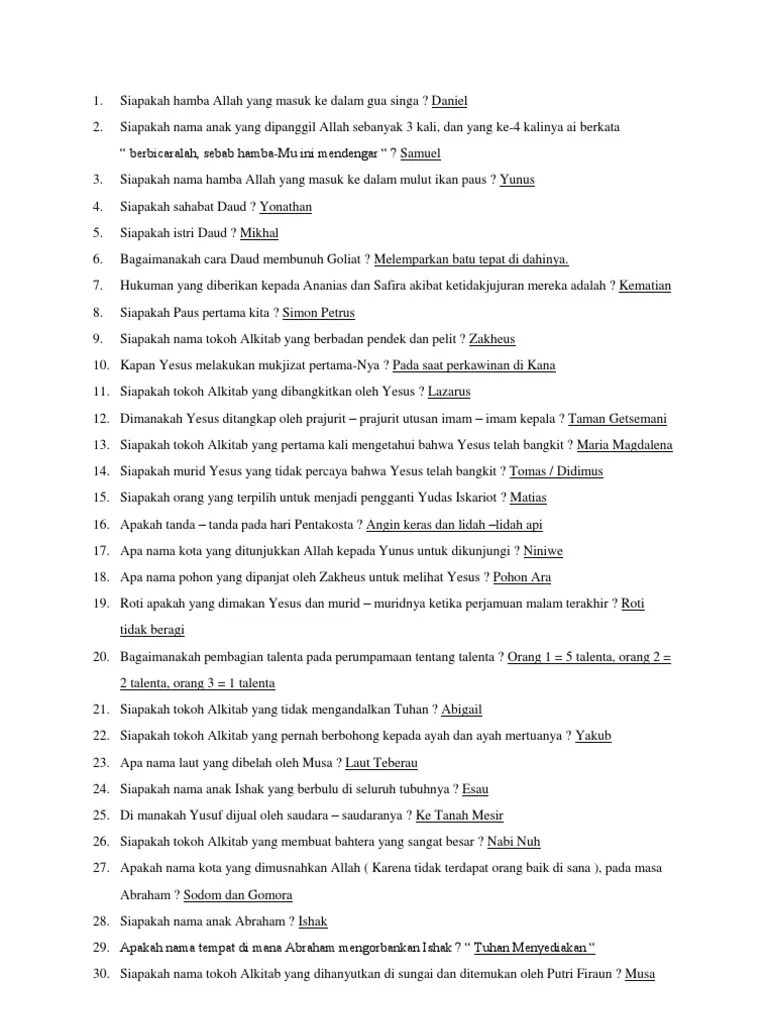 Teka - Teki Alkitab | PDF