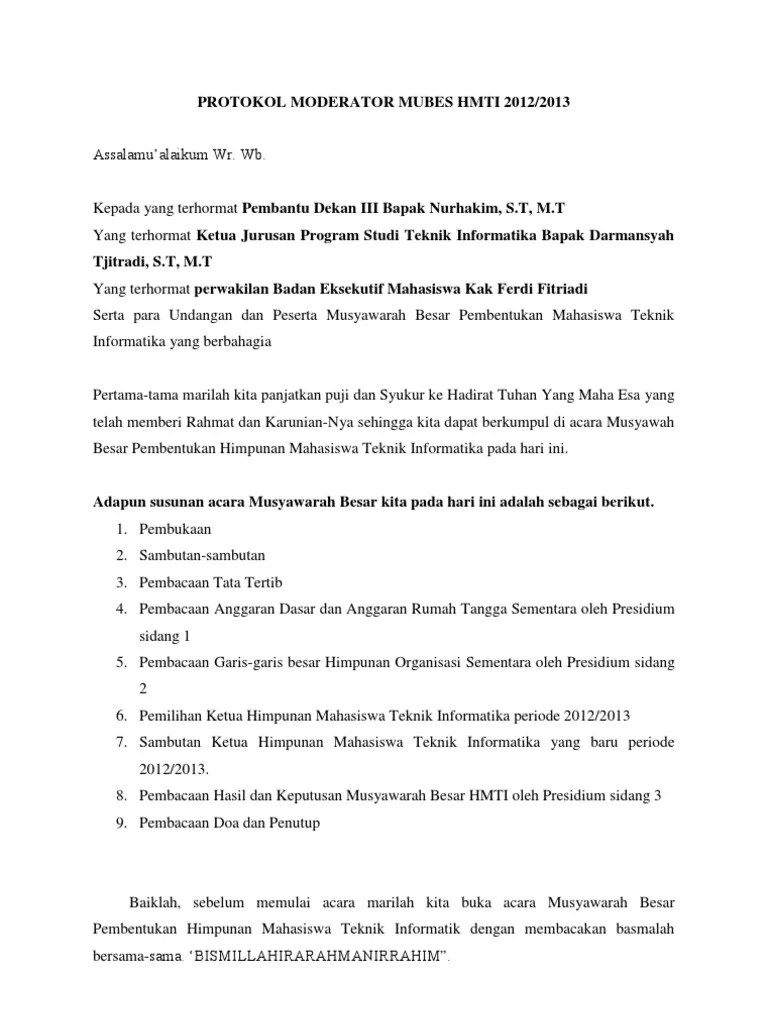Moderator MUBES HMTI | PDF