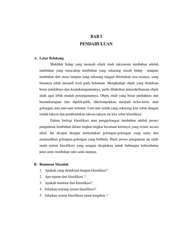 Makalah Klasifikasi | PDF
