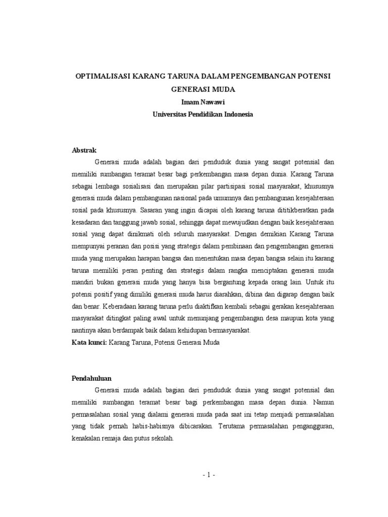 Artikel Karang Taruna | PDF